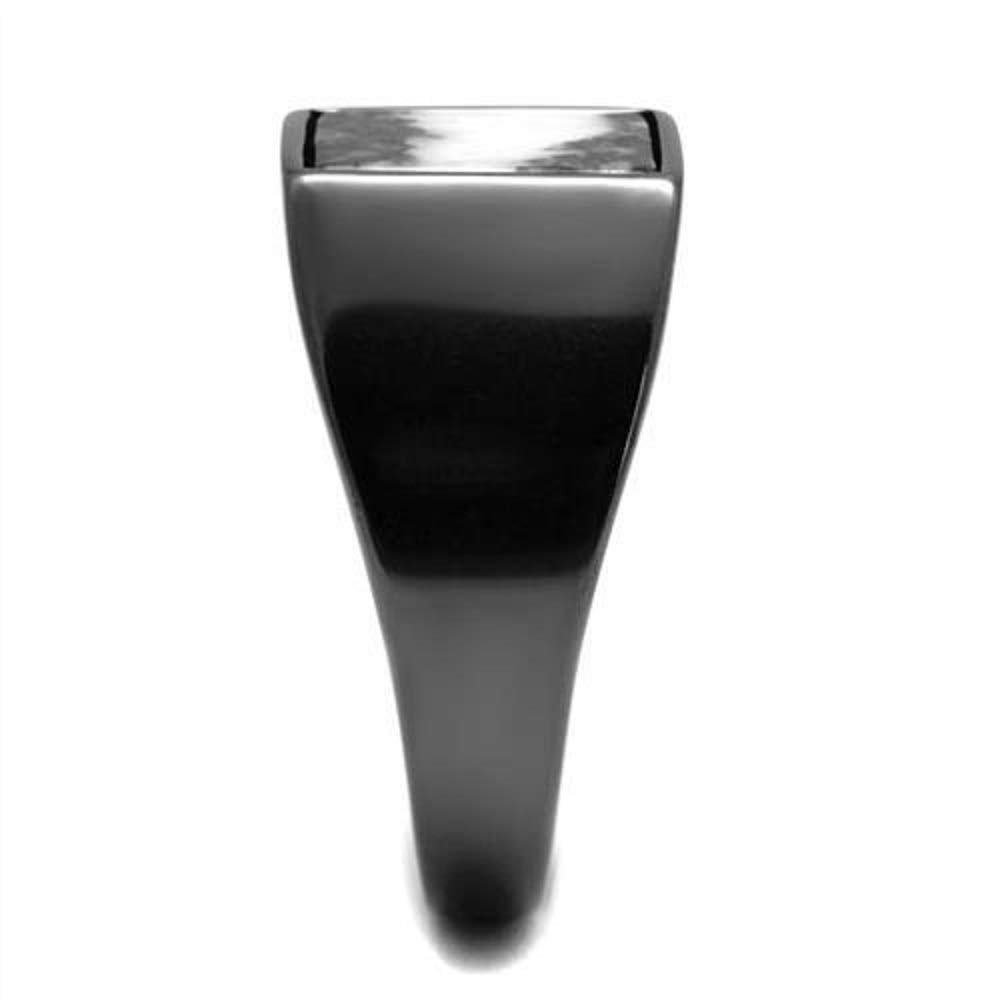 WildKlass IP Gun Ring for Men - Stainless Steel, Light Black & Gray - Perfect for Gifts & Daily Wear