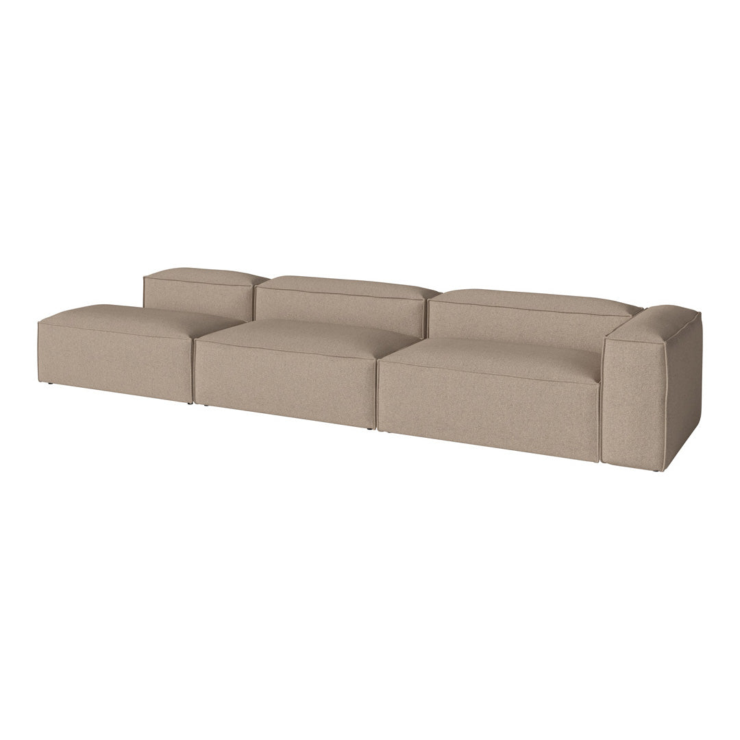 Cosima 3-Seater Sofa with Open End - Modern Living Room Furniture for Small Spaces | Perfect for Apartments, Studios & Cozy Home Decor