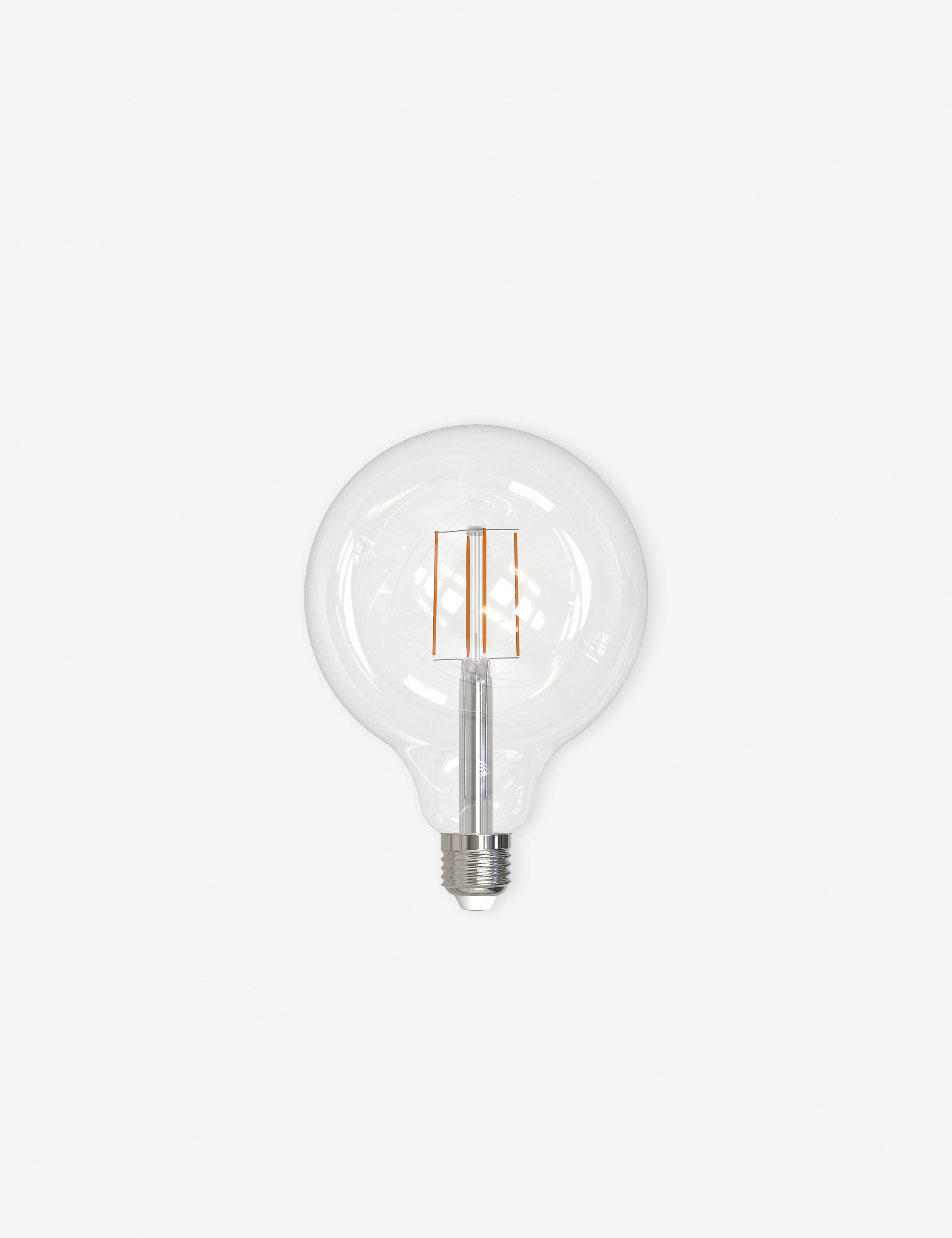 G40 LED Filament Bulb Vintage Edison Style - 2 Pack, Warm White 2700K, Dimmable, E26 Base - Perfect for Chandeliers, Pendant Lights & Home Decor