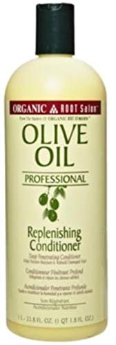 Organic Root Stimulator Salon Olive Oil Replenishing Conditioner for Dry & Damaged Hair - 33.8 oz (Pack of 7) - Deep Hydration & Repair Treatment for Natural, Curly & Relaxed Hair - Salon Quality Hair Care at Home