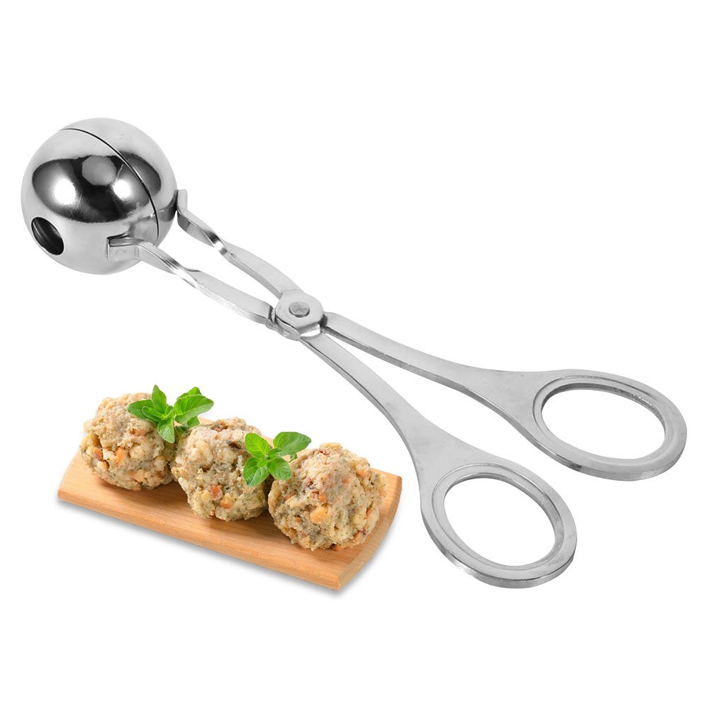 Stainless Steel Meatball Scoop - Non-Stick Dough & Cookie Maker Tool for Rice, Meat & Baking | Perfect for Homemade Meatballs, Cookies & Food Prep