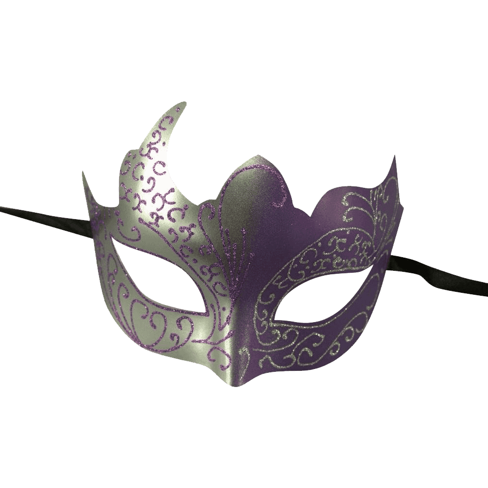 Elegant Classic Venetian Half Mask - Handcrafted Carnival Masquerade Mask for Costume Parties, Halloween, and Venetian Balls | Perfect for Mardi Gras, Themed Events & Home Decor