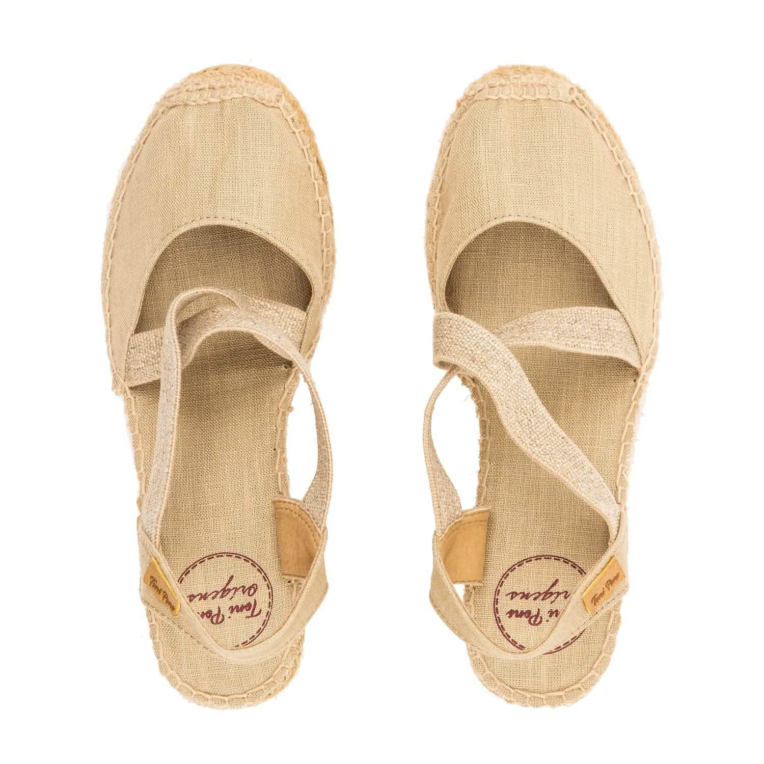 Women's Basic Linen Wedge Espadrille Shoes - Saba L | Comfortable Summer Casual Sandals for Beach, Vacation & Everyday Wear