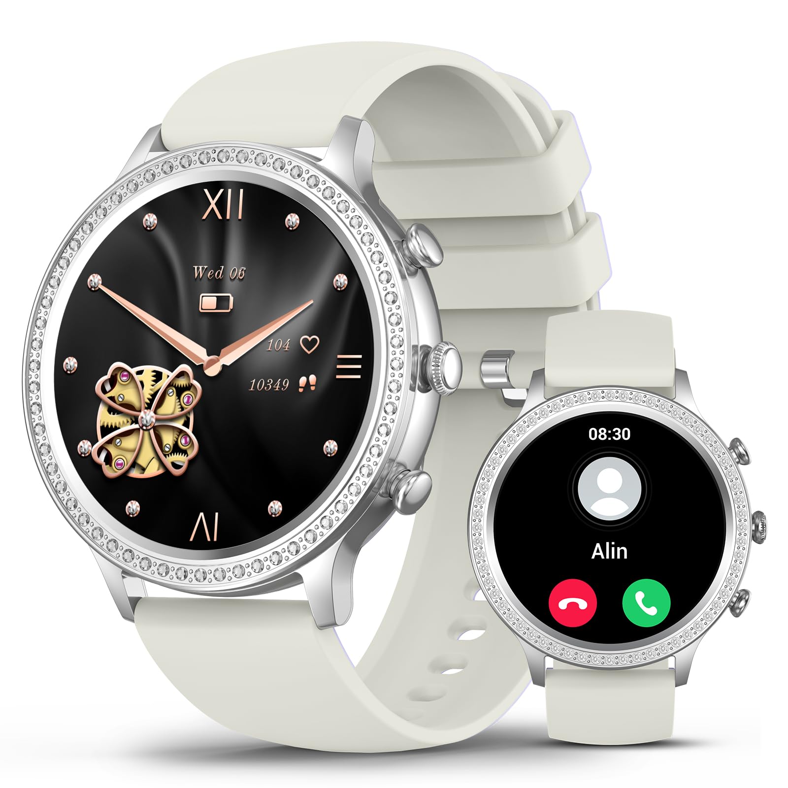 Luxury Smart Watch for Women with Diamonds - 1.32