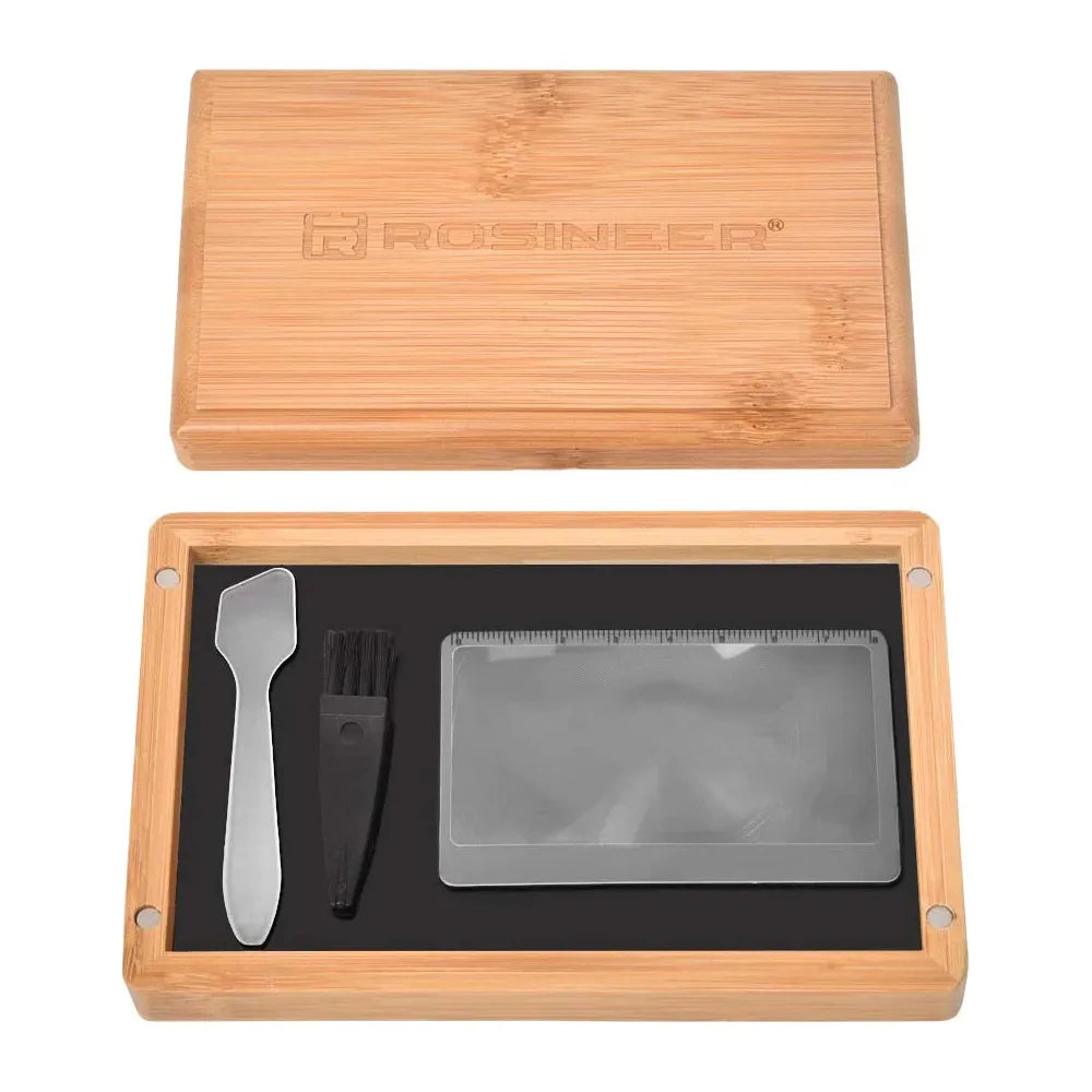 Premium Bamboo Pollen Storage Box with Sifter Base - Airtight & Durable for Herb, Spice, and Pollen Collection - Perfect for Kitchen, Gardening, and Crafting Use