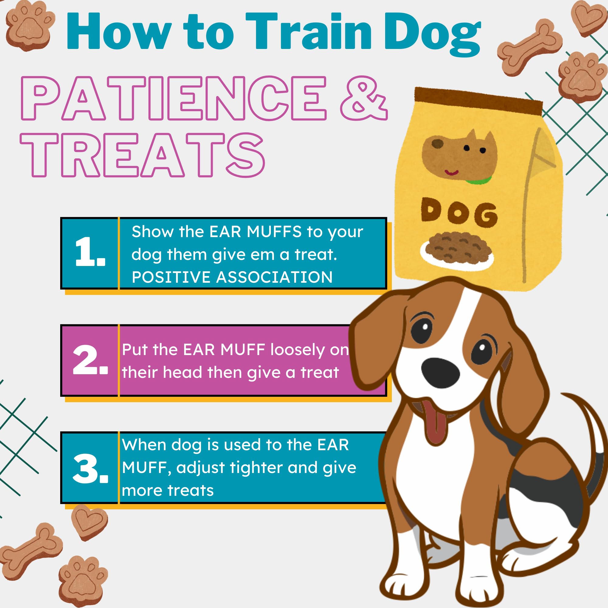 Noise Cancelling Headphones for Dogs - Ear Muffs for Noise Protection, Anxiety Relief During Fireworks & Thunderstorms (Perfect for Travel, Grooming & Vet Visits)