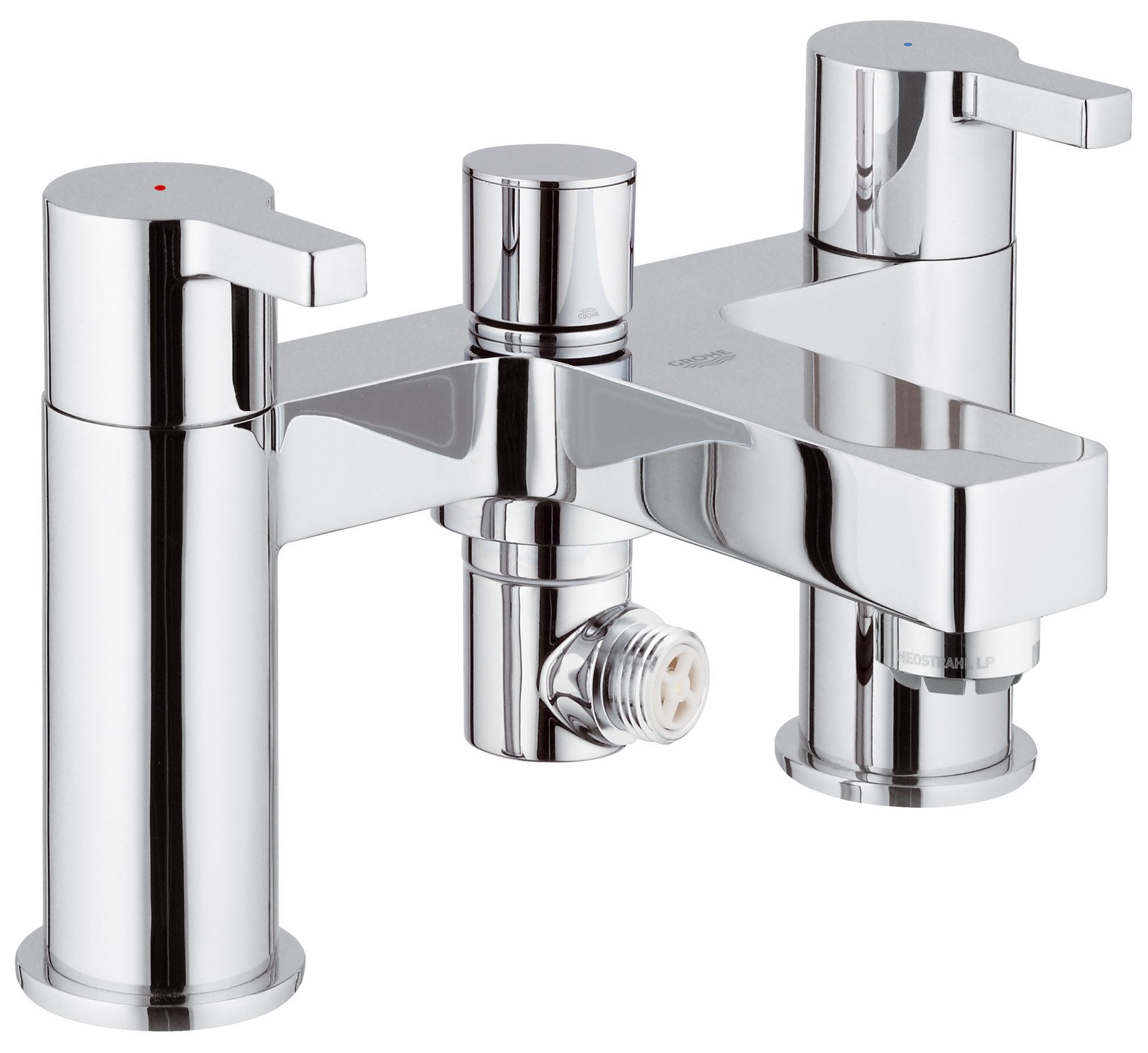 GROHE 25113000 Lineare Two-Handled Bath & Shower Mixer - Modern Chrome Faucet for Bathroom & Shower - Perfect for Spa-Like Relaxation & Daily Use