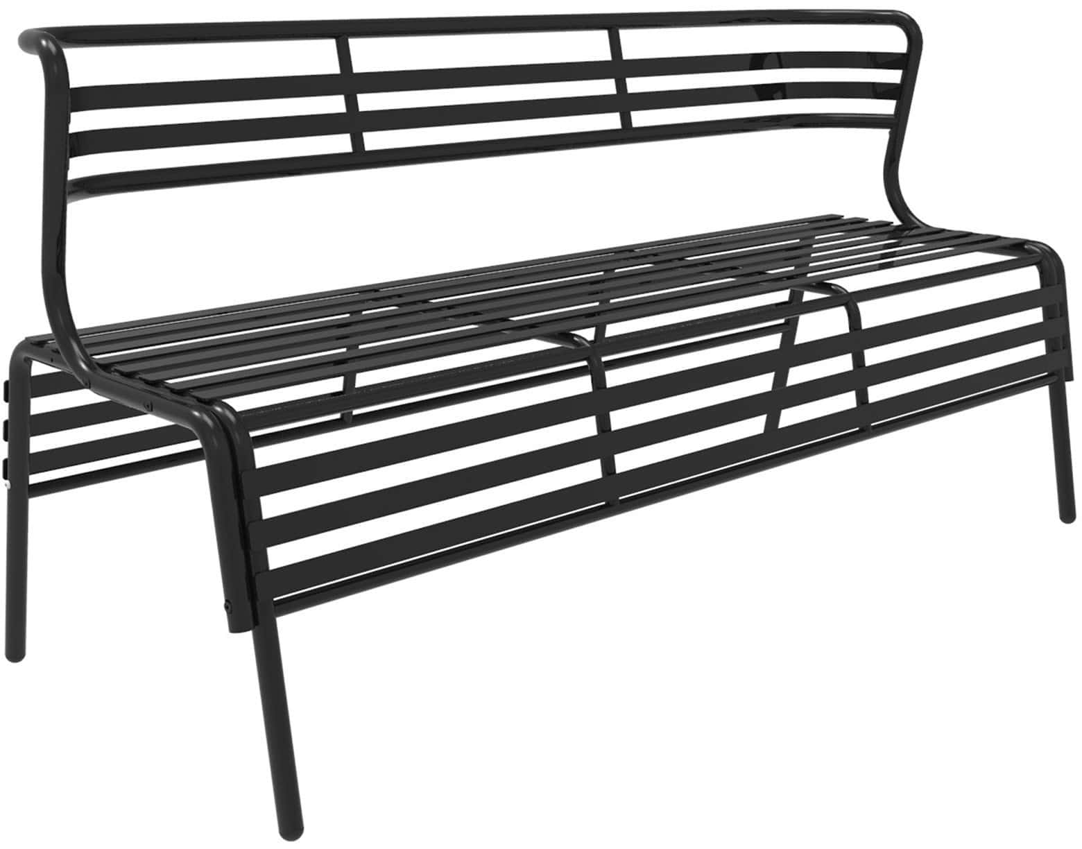 Safco CoGo Steel Outdoor/Indoor Bench [4368] - Durable Metal Park Bench for Gardens, Patios, Schools & Commercial Spaces