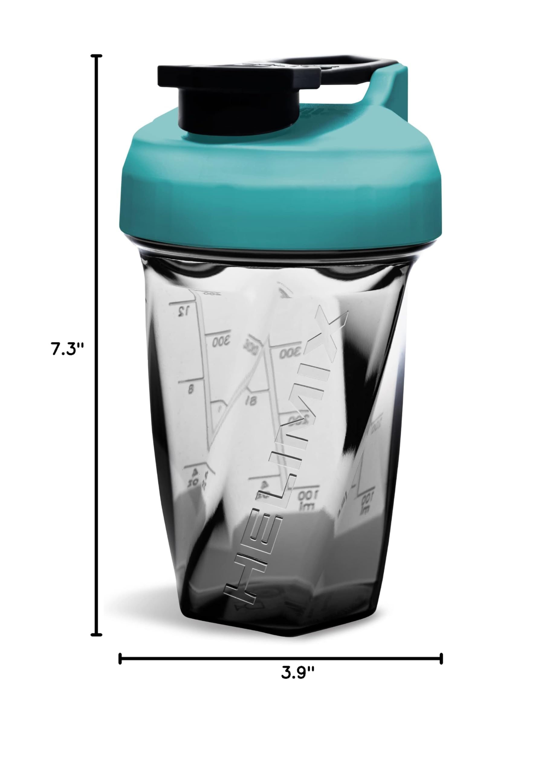 HELIMIX 1.5 Vortex Blender Shaker Bottle - 20oz Protein Shaker Cup for Gym & Travel | BPA-Free, No Blending Ball Needed | Mixes Protein, Smoothies & Cocktails | Dishwasher Safe | Perfect for Workouts, Post-Workout Recovery & On-The-Go Nutrition