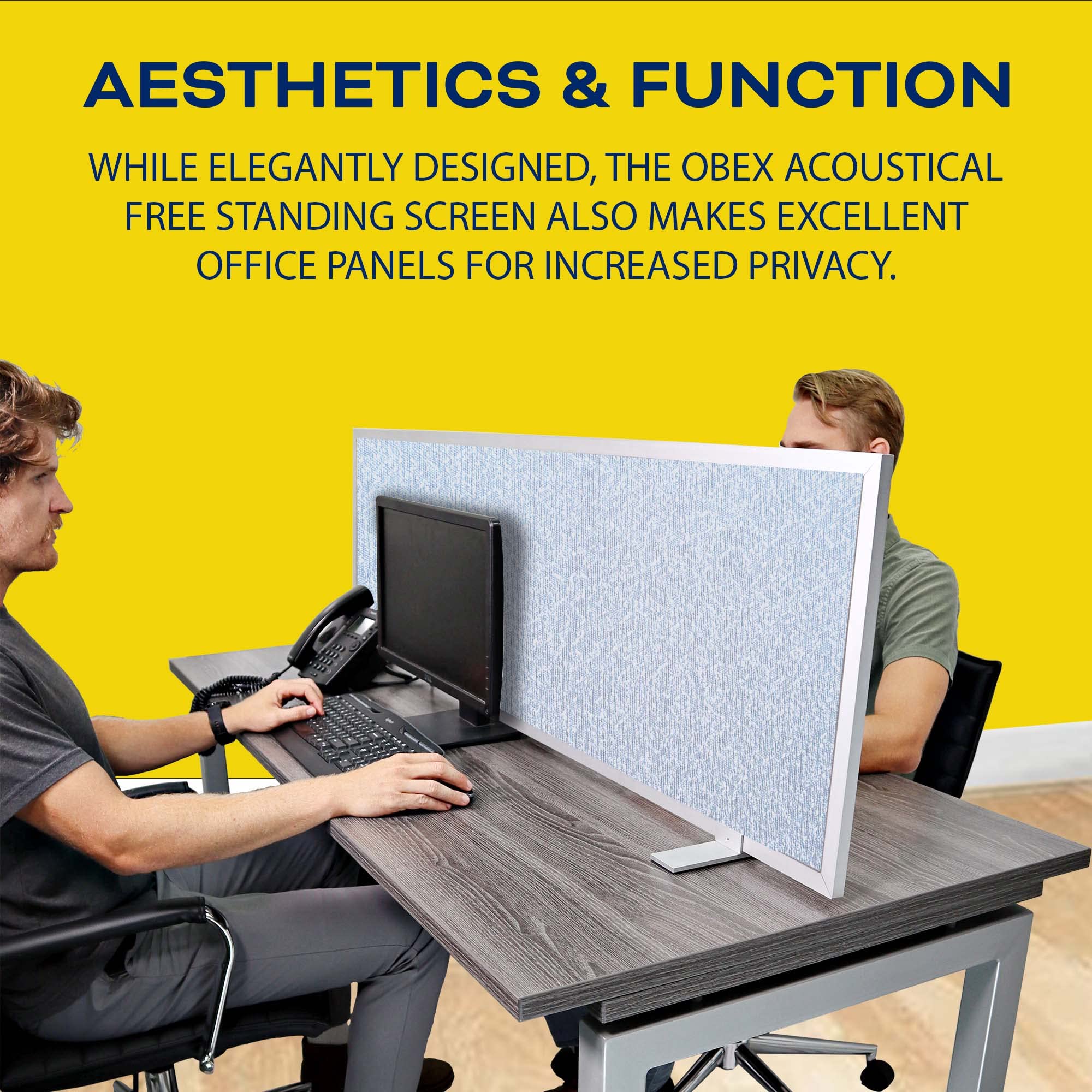 Obex Acoustical Free Standing Privacy Screen - 24