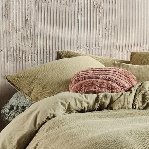 Linen House Elysian Eucalyptus Quilt Cover Set - Soft & Breathable Queen Size Bedding for All Seasons | Perfect for Master Bedroom, Guest Room & Vacation Homes