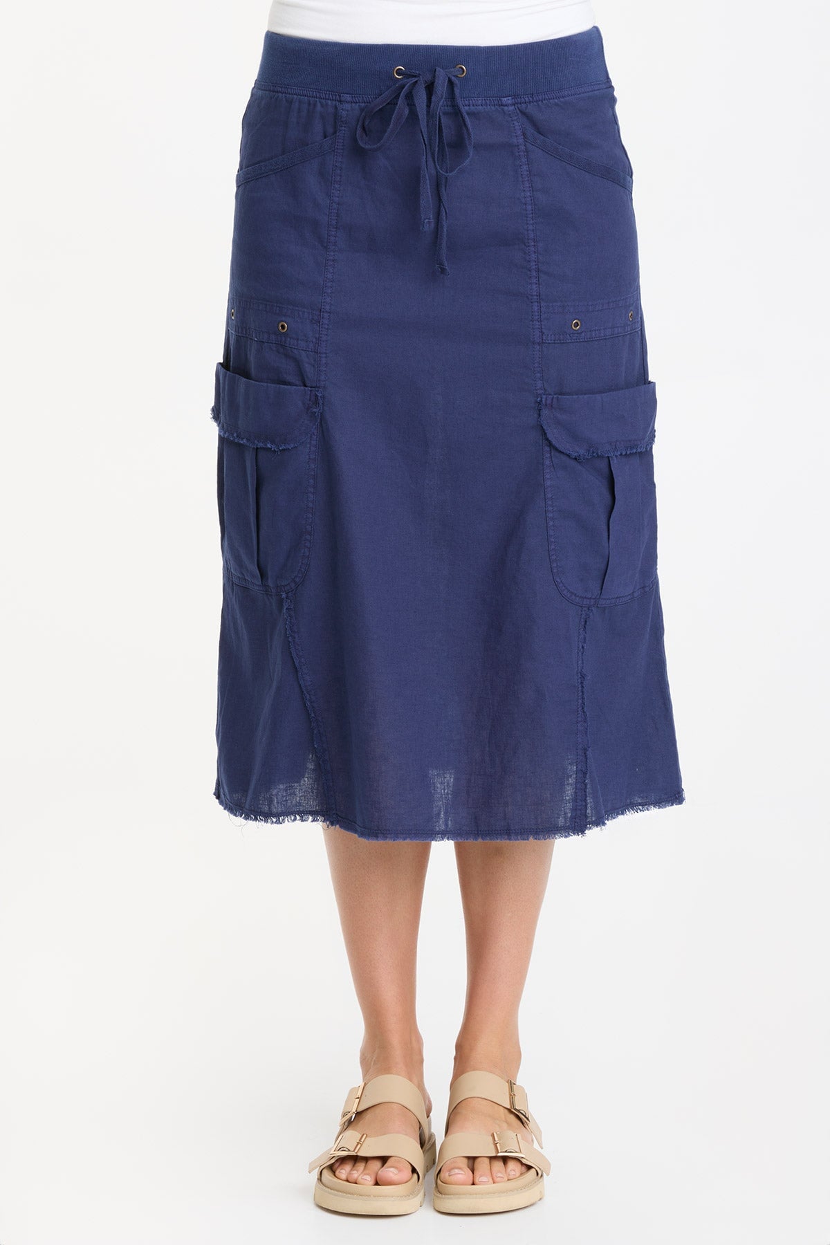 Bellamy Linen Skirt for Women - Breathable & Comfortable Summer Skirt for Casual Wear, Beach, and Travel
