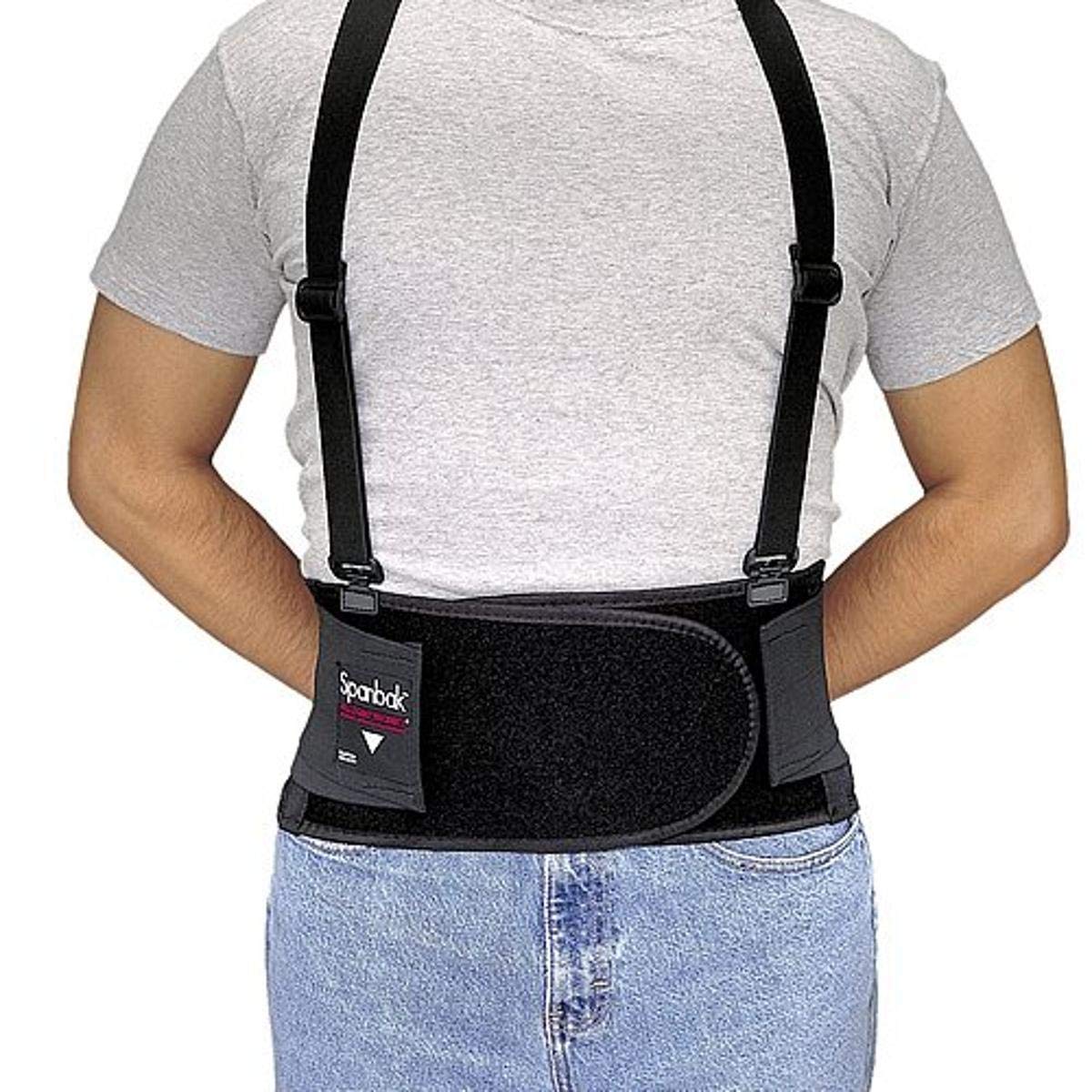 Allegro Breathable Back Support Belt with Suspenders - Adjustable Lumbar Brace for Pain Relief, Posture Correction & Heavy Lifting - Ideal for Work, Sports & Daily Activities