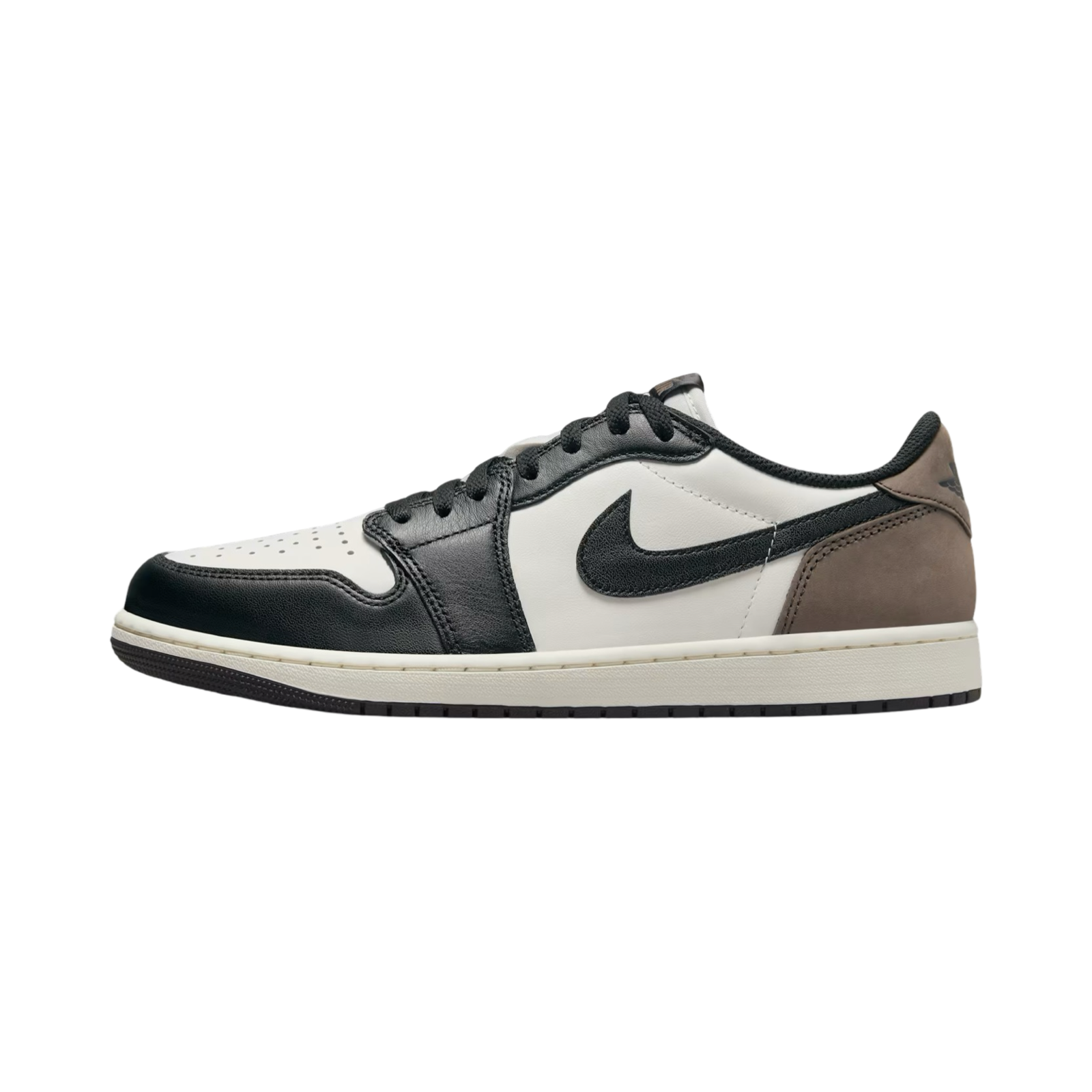 Air Jordan 1 Low GS OG Mocha Sail Black Sneakers for Girls - Casual & Basketball Shoes for School, Sports & Streetwear Fashion