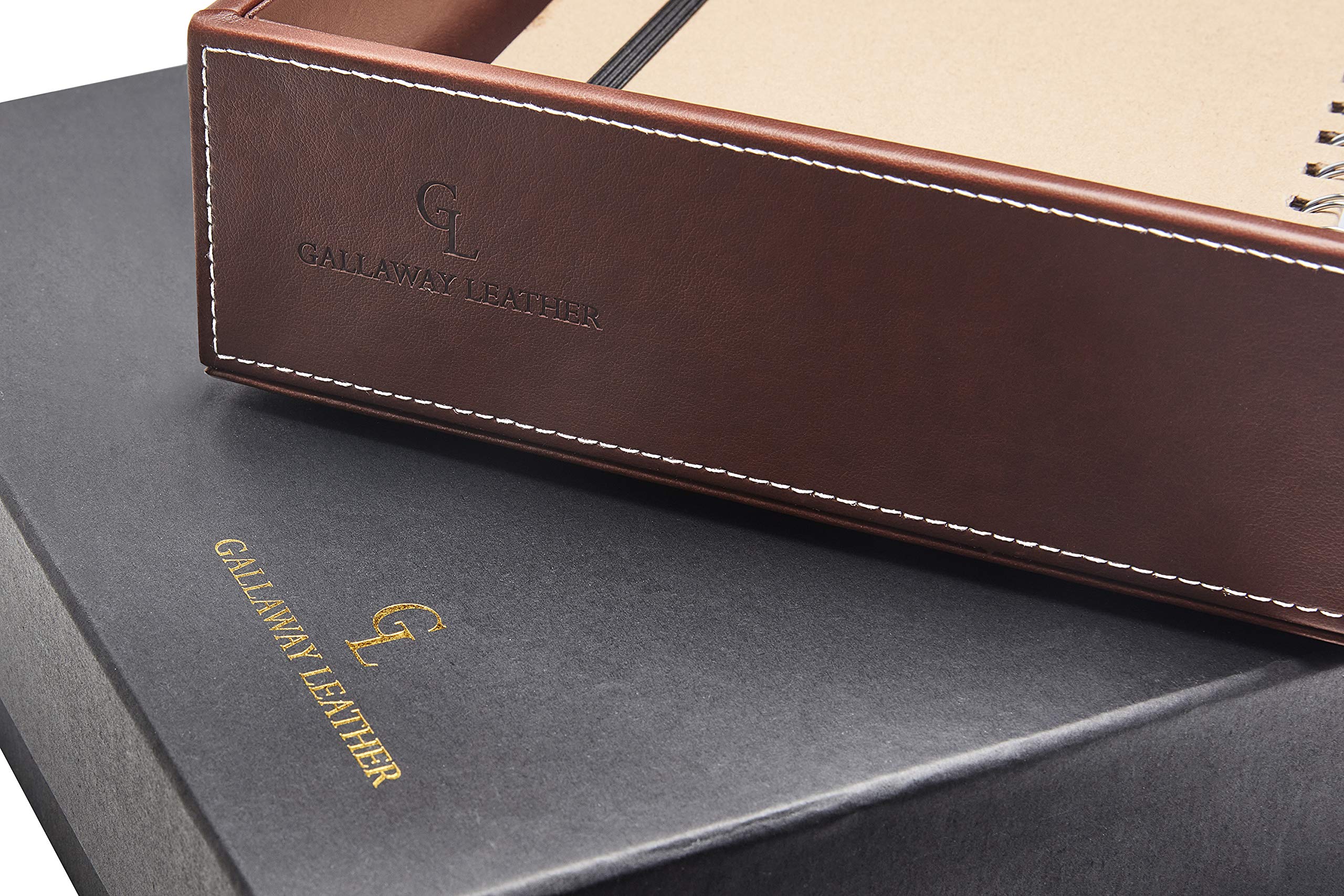 Premium PU Leather Letter Tray Desk Organizer - Stackable Paper Tray for Office & Home, A4 Document Holder for Desk Organization, Perfect for Files, Mail & Office Supplies Storage (Ideal for Workspace, Study & Home Office)