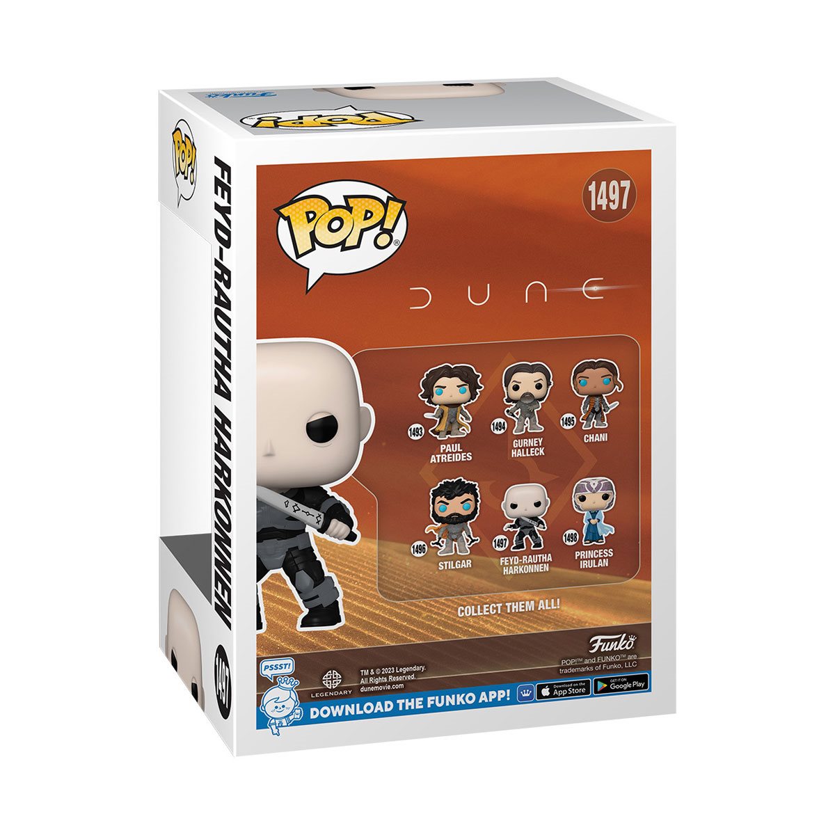 Dune 2 Feyd Rautha Harkonnen Funko Pop! Vinyl Figure #1497 - Collectible Movie Character for Fans & Display - Perfect for Home, Office, or Gift Giving