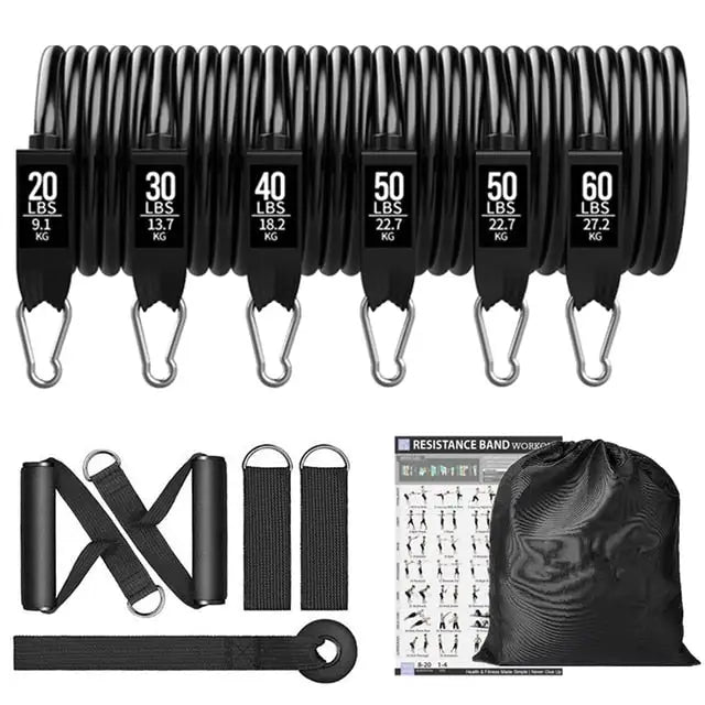 ToneTrainer Resistance Bands Set - Professional Workout Bands for Home Gym, Physical Therapy & Muscle Training - Perfect for Strength Exercises, Yoga, and Fitness Enthusiasts