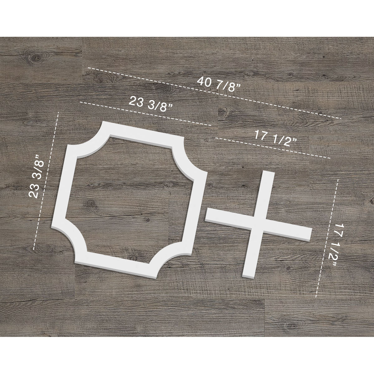 Bradley Decorative Fretwork Wall Panels - Laser Cut Wooden Room Dividers & Decorative Screens for Living Room, Bedroom, and Office Partitions