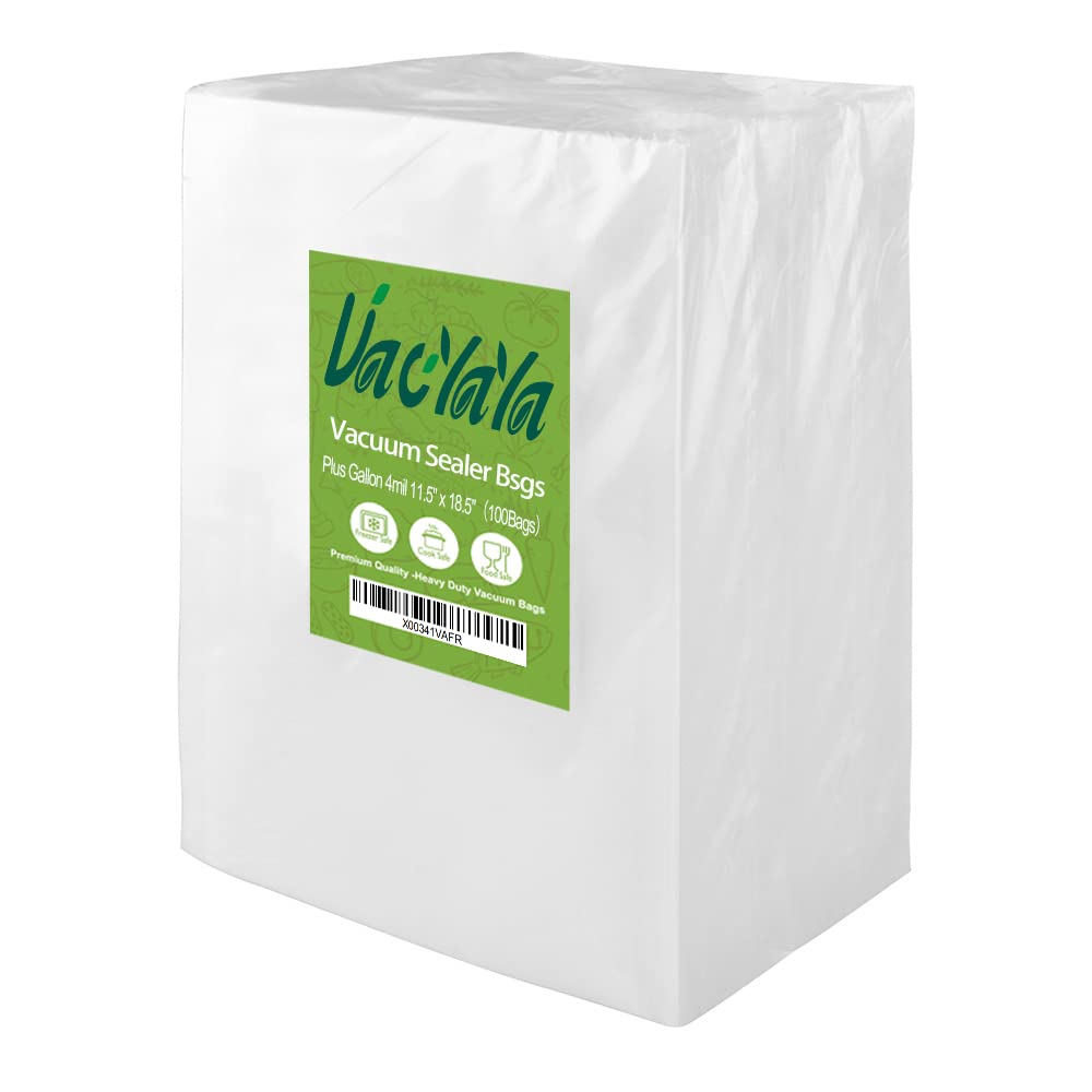 VacYaYa 100+ Gallon 4mil Thick Vacuum Sealer Bags - 11.5