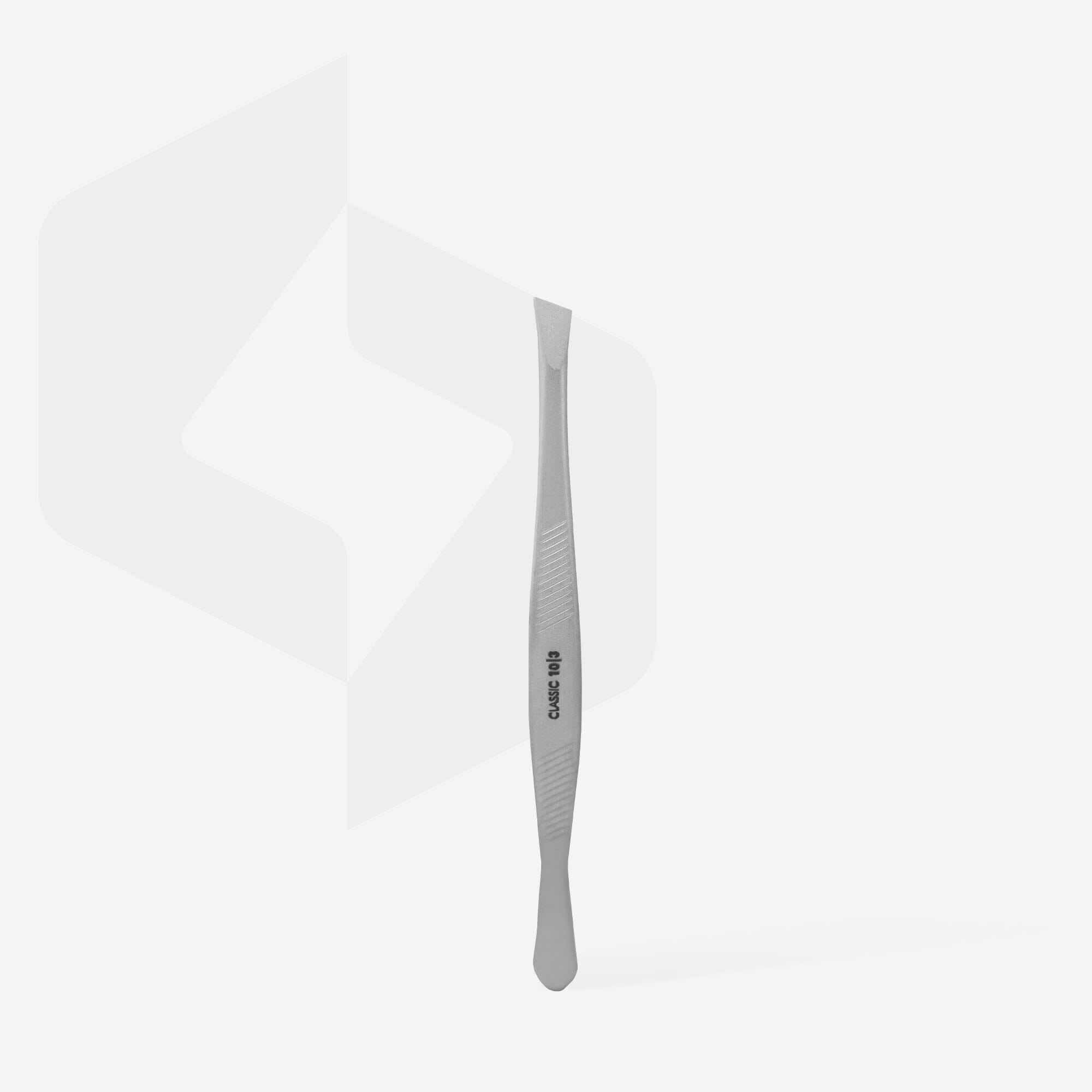 Staleks Classic 10 Wide Slant Eyebrow Tweezers - Precision Grooming for Perfect Brows | Ideal for Salon, Home & Travel Use