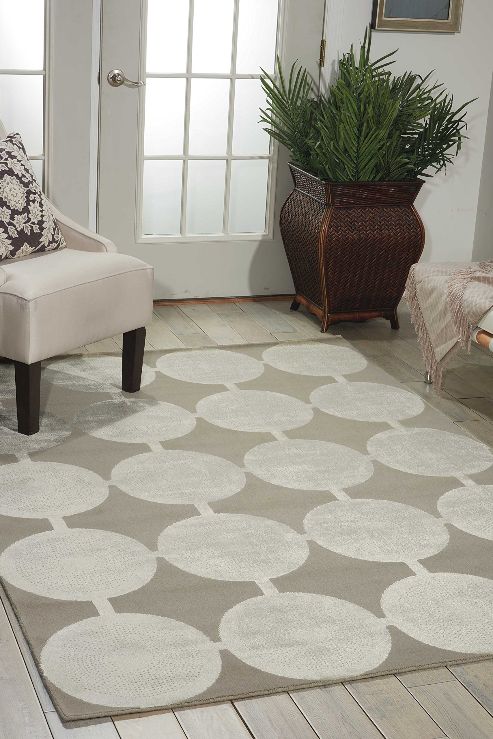 Nourison Luminance Vintage Feather 3.5' x 5.5' Area Rug - Easy to Clean, Non-Shedding, Soft & Durable - Perfect for Bedroom, Living Room, Dining Room & Kitchen Decor (3x5 Feet)