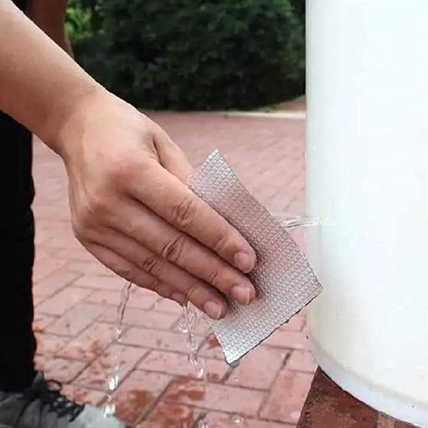 Butyl Tape Waterproof Sealant - 50mm x 5m (2inch x 16ft) Aluminum Foil Tape for RV Repair, Boat Sealing, Window Glass, Pipe & EPDM Rubber Roof Patching - Heavy Duty Adhesive for Home, Automotive & Marine Applications (Silver, 30 Rolls Pack)