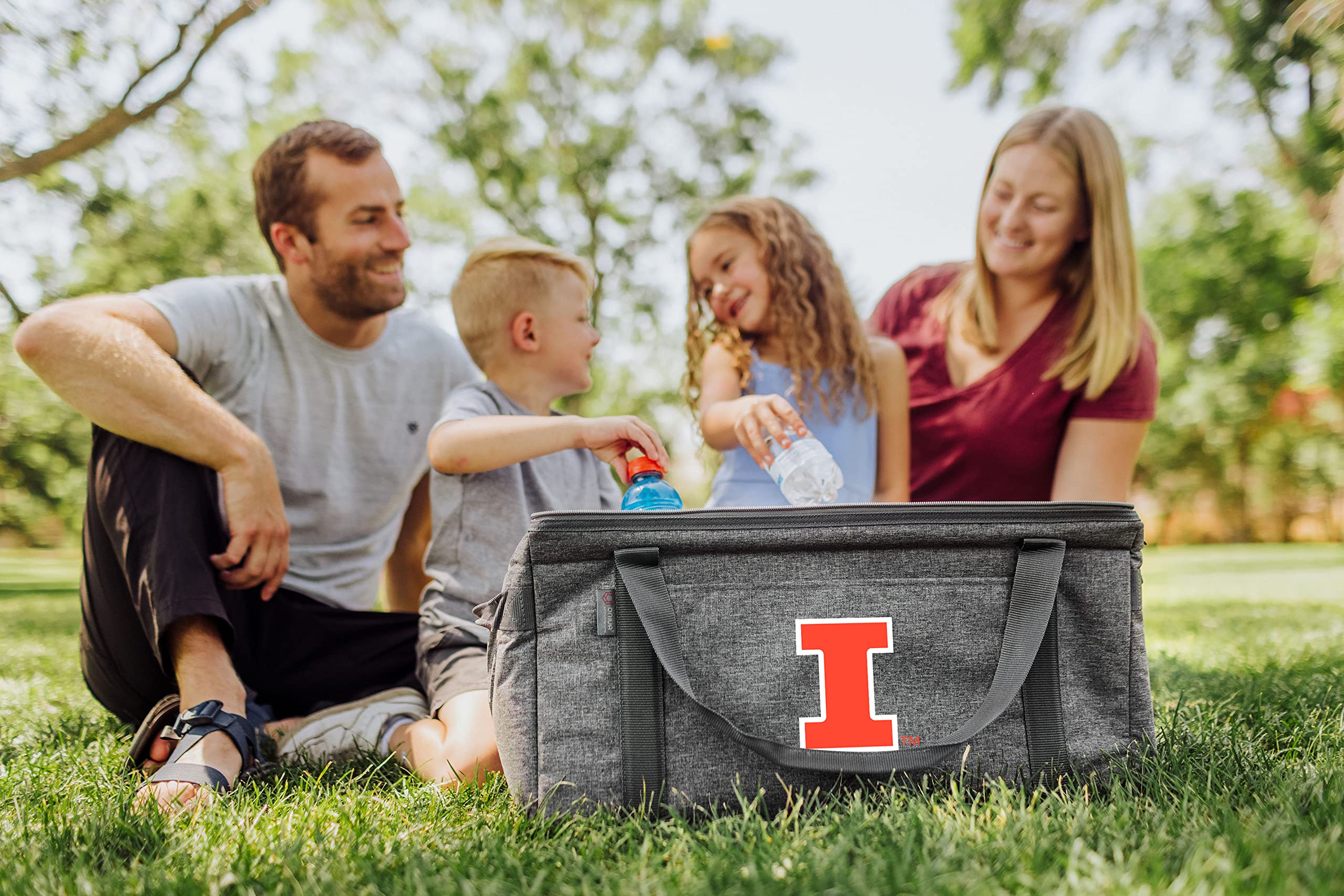 PICNIC TIME NCAA Unisex-Adult 64 Can Collapsible Cooler - Portable Insulated Picnic Cooler for Camping, Beach, Tailgating & Outdoor Parties