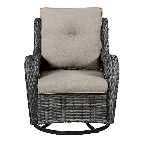 Mixed Grey Wicker / Grey Cushion