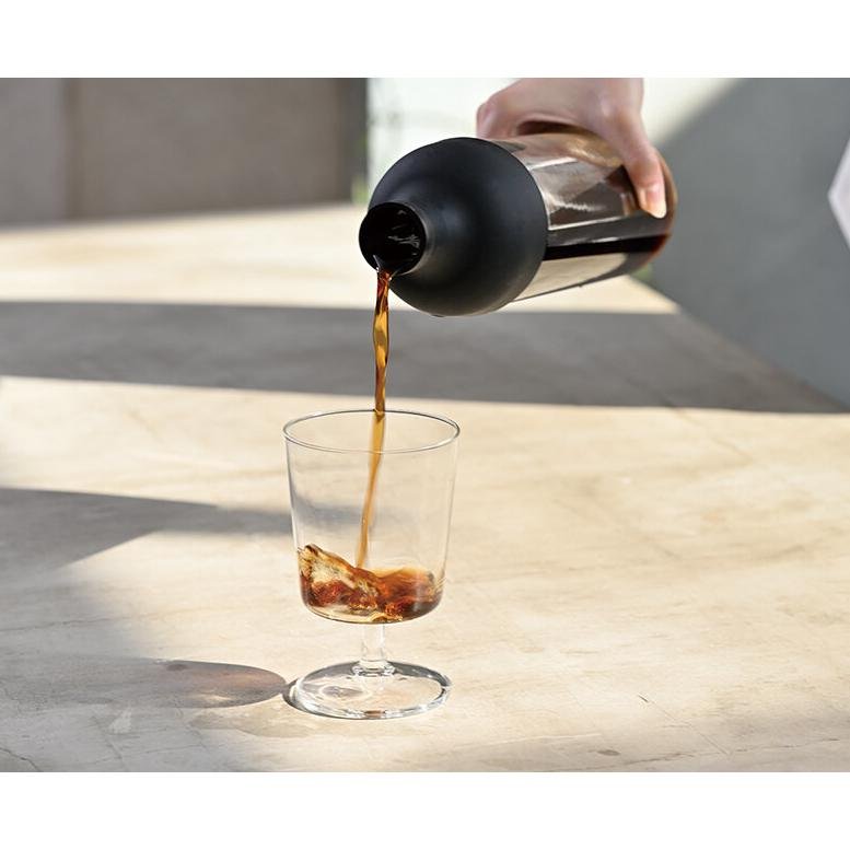 Hario V60 Coffee Filter Bottle - 650ml Cold Brew Coffee Maker with Reusable Stainless Steel Filter - Perfect for Iced Coffee, Home Brewing & Office Use