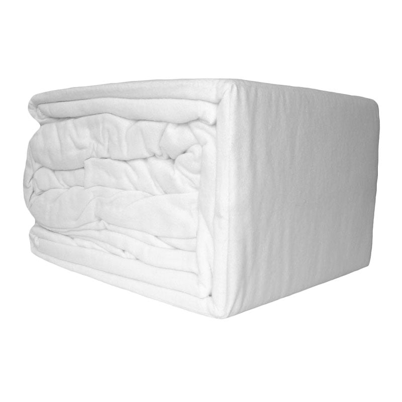 Premium 100% Egyptian Cotton Flannelette Sheet Set - Soft & Breathable White Bedding for King Single Bed | Luxury Bed Sheets for All Seasons, Ideal for Home, Hotel, and Guest Room Comfort