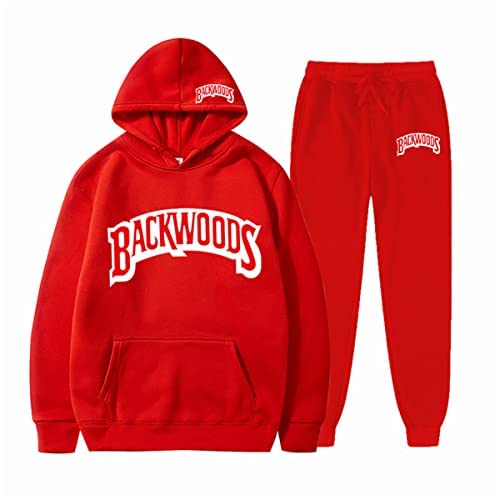 Men's Backwoods Hoodie and Sweatpants Set - Cozy Matching Outfit for Casual Wear, Gym & Lounge | Winter Sportswear Tracksuit