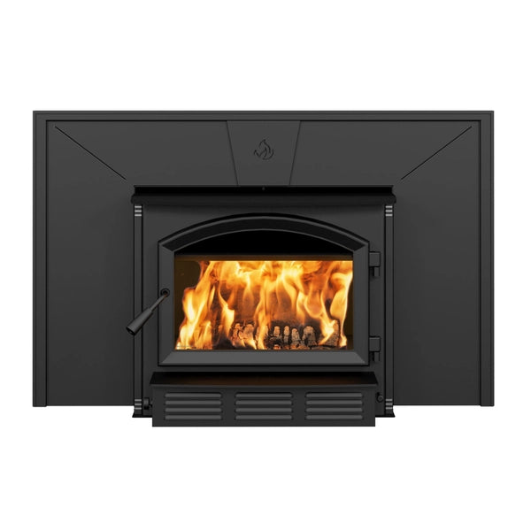 Enerzone Solution 3.5 Wood Insert Stove Bundle - High Efficiency Fireplace Insert for Home Heating - Perfect for Living Rooms, Cabins & Winter Warmth