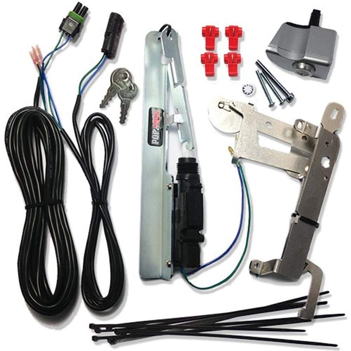 Pop & Lock PL8662 Silver Power Tailgate Lock for Honda Ridgeline - Smart Keyless Entry & Anti-Theft Security | Perfect for Truck Bed Protection & Remote Access Convenience