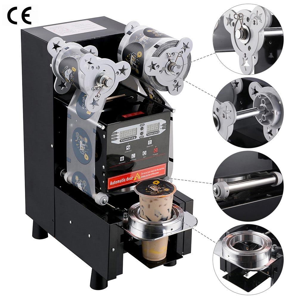WeChef Automatic Bubble Tea Cup Sealing Machine - 400-670 Cups/Hour | Commercial Boba Tea Sealer for Shops, Cafes & Bubble Tea Businesses
