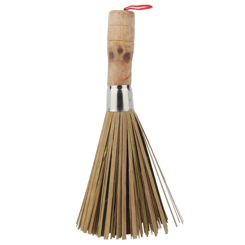 Bamboo Dish Brush with Long Handle - Eco-Friendly Kitchen Scrubber for Pots, Pans & Dishes - Strong Cleaning Power for Tough Stains - Perfect for Daily Dishwashing and Kitchen Cleaning