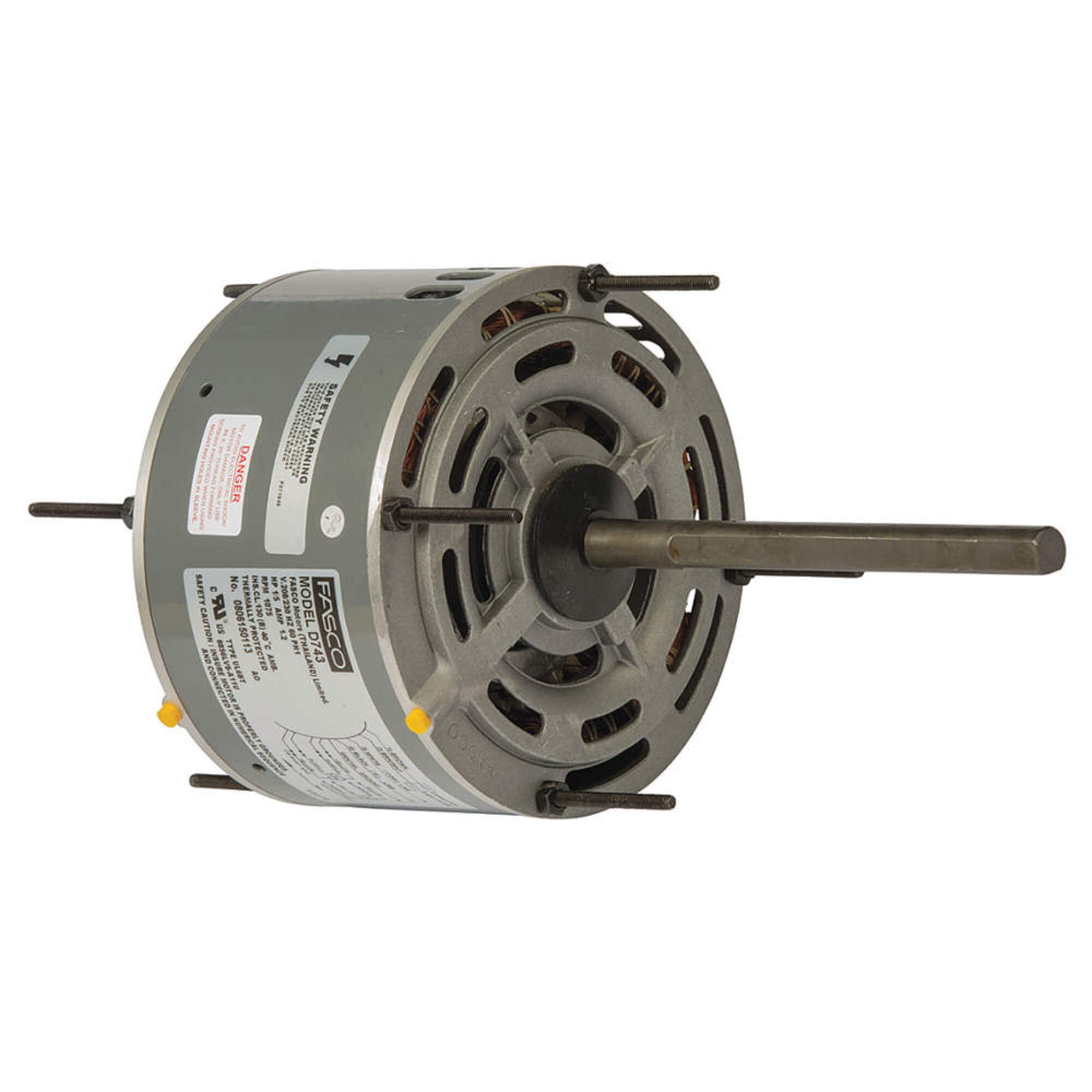 Fasco Condenser Fan Motor 1/5 HP 1.2A - Replacement HVAC Motor for AC Units & Refrigeration Systems - Perfect for Home Cooling & Commercial Applications