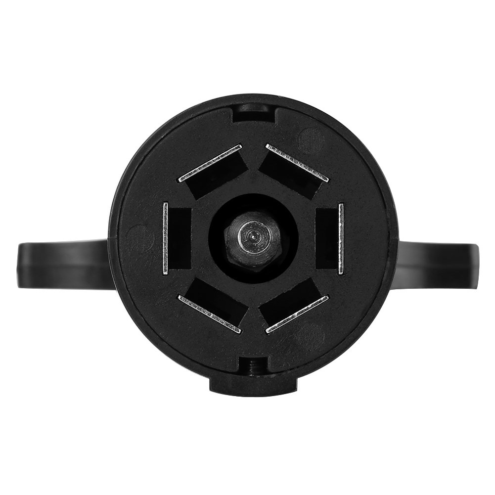 6-24V 7 to 4 Pin Trailer Plug Adapter Converter - Heavy Duty Weatherproof 7-Pin Socket to 4-Pin Round Blade Connector for Caravan, RV, Boat & Towbar - Perfect for Towing, Camping & Outdoor Adventures