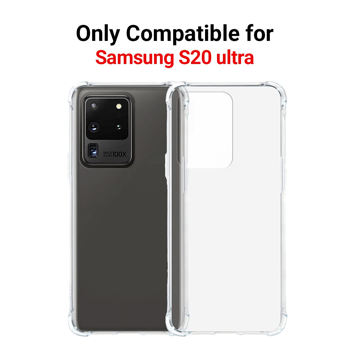 Custom Samsung Galaxy S20 Ultra Phone Case - Personalized Clear Photo Case with Protective Bumpers | Perfect Gift for Him & Her | Durable Protection for Everyday Use, Travel & Work