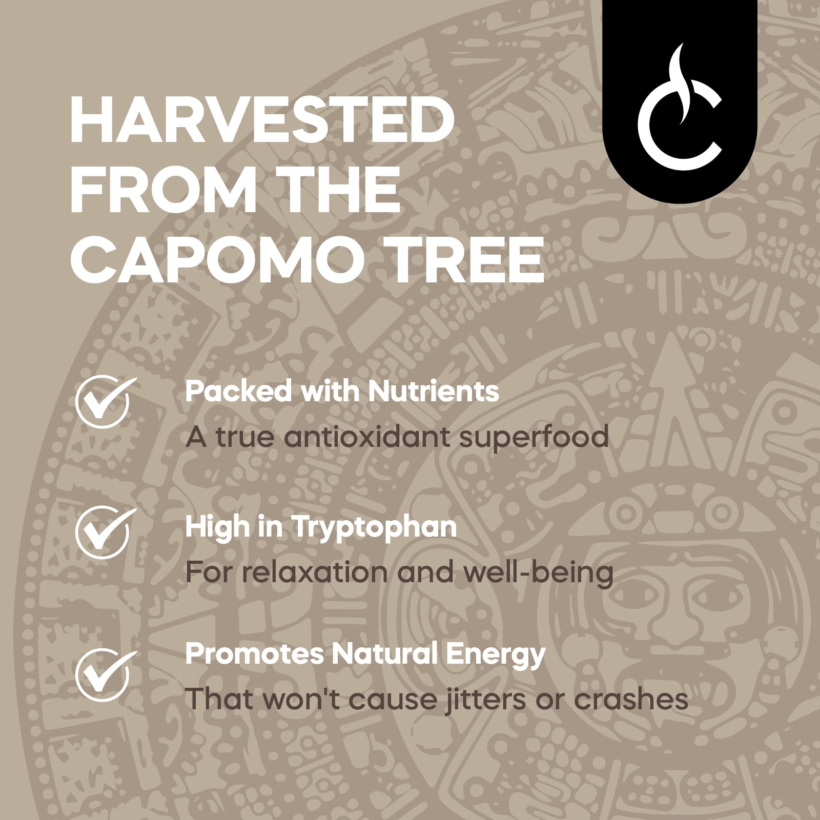 Organic Cafe Capomo Herbal Coffee Substitute - Caffeine-Free, Acid-Free Maya Nut Coffee Alternative, Vanilla Dark Roast (11 oz) | Premium Coffee Replacement for Digestive Health & Relaxation | Perfect for Evening Beverages, Pregnancy & Sensitive Stomachs