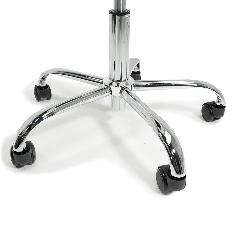 Earthlite Pneumatic Rolling Massage Stool with Adjustable Height & Optional Backrest - Perfect for Massage Therapists, Chiropractors & Home Use