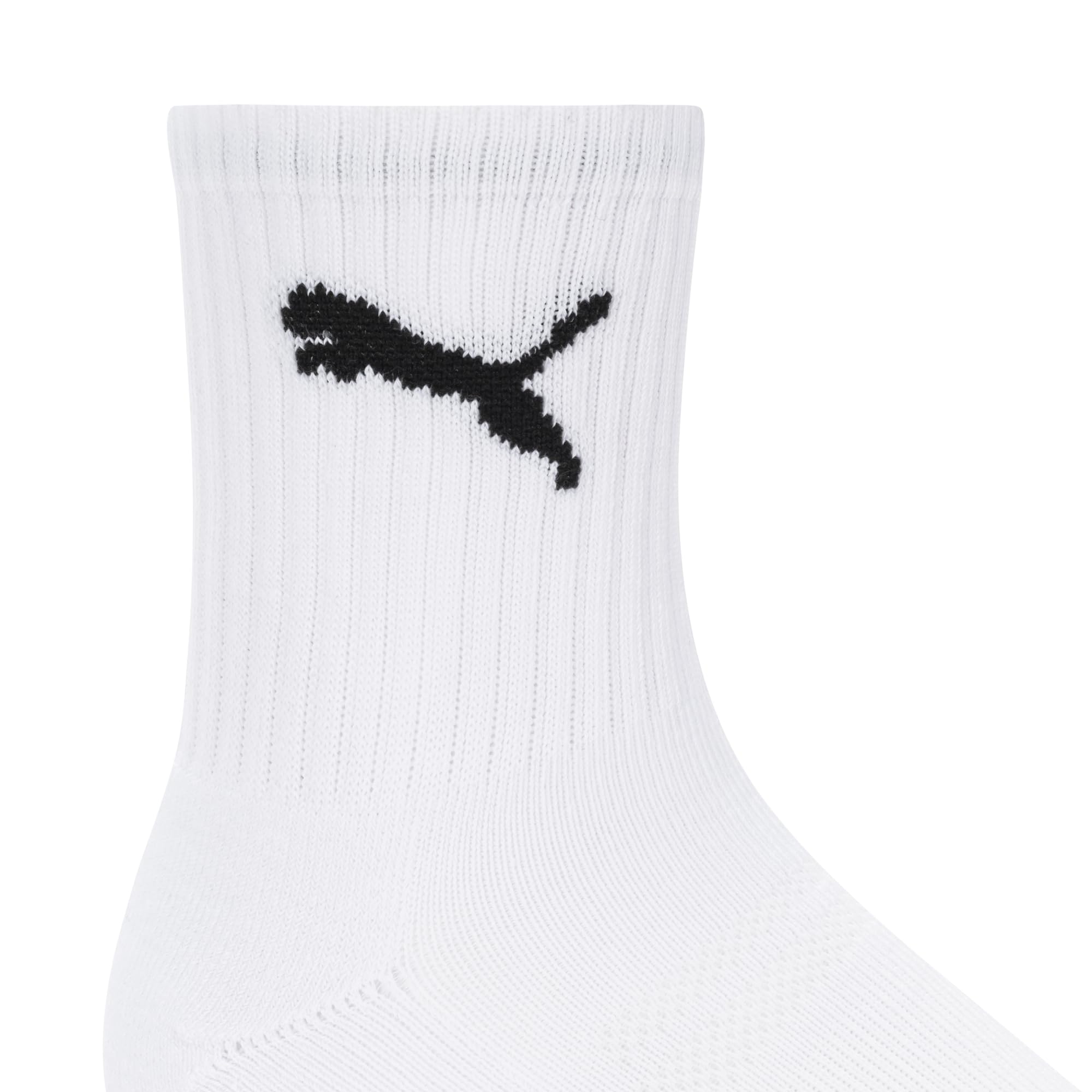 PUMA Men's 8 Pack Athletic Cushioned High Quarter Crew Socks - Breathable Workout Socks for Running, Gym & Sports - Comfortable Cotton Blend for Daily Wear & Active Lifestyle
