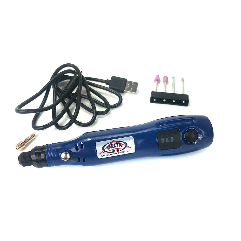 Delta Kits Mini Rotary Tool Drill - Professional Windshield Repair Kit for Rock Chips & Cracks | Auto Glass Fixing Tool for DIY & Professional Use