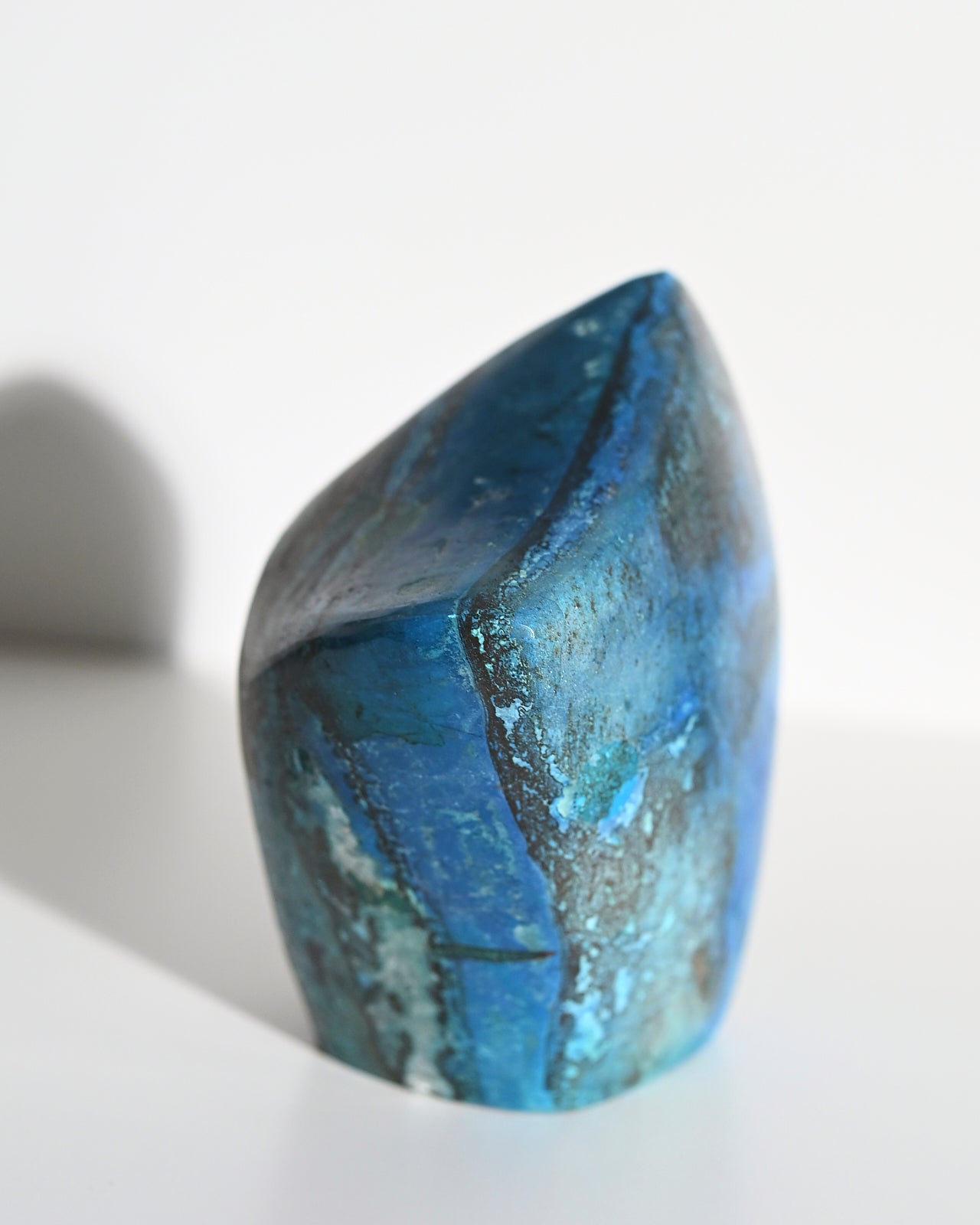 Natural Chrysocolla Freeform Stone - 3.5 Inch Raw Gemstone for Jewelry Making, Crystal Healing & Home Decor | Spiritual Healing, Meditation & Energy Work
