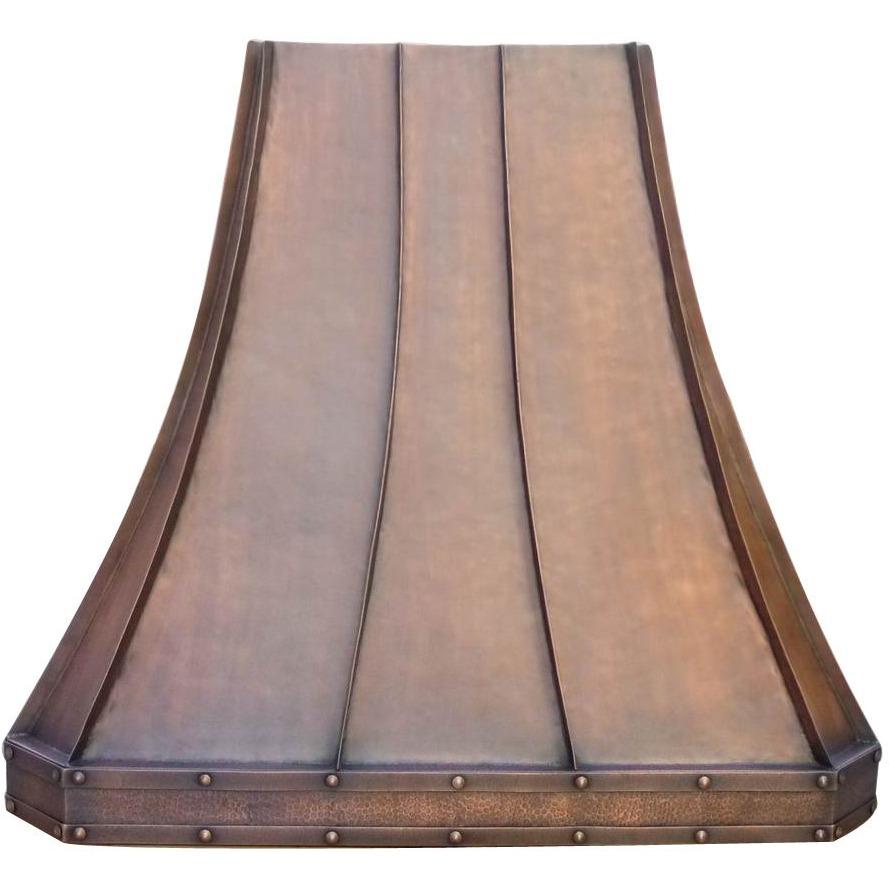 Handmade Copper Range Hood - SINDA H3TR3 Custom Kitchen Ventilation Hood for Modern & Rustic Home Decor | Perfect for Farmhouse, Restaurant & Open-Concept Kitchens