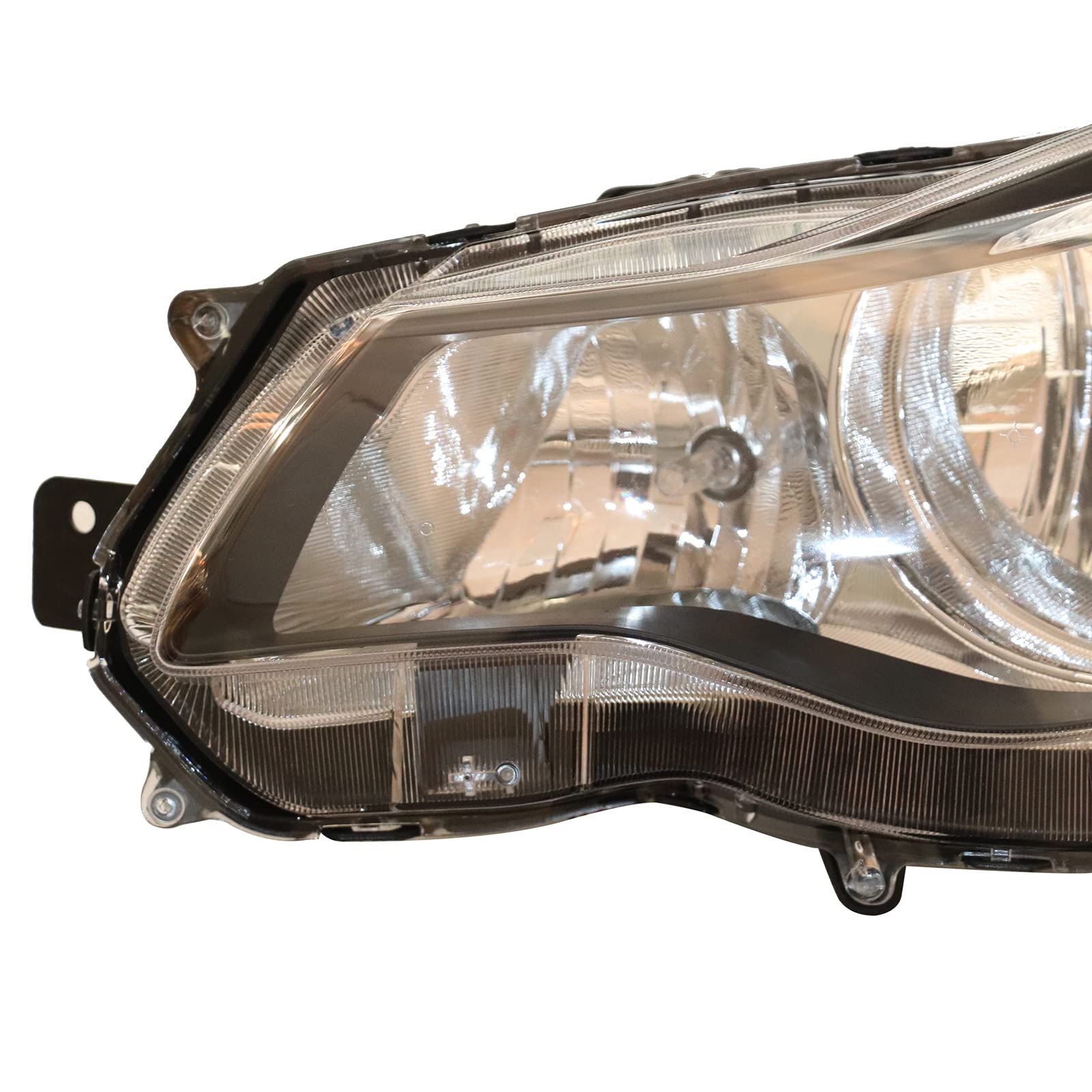 2012-2014 Subaru Impreza & XV Crosstrek Left Driver Side Headlight Assembly - Black Housing Halogen Headlamp with Clear Lens | Replacement for Damaged Headlights | Perfect for Night Driving & Auto Restoration Projects