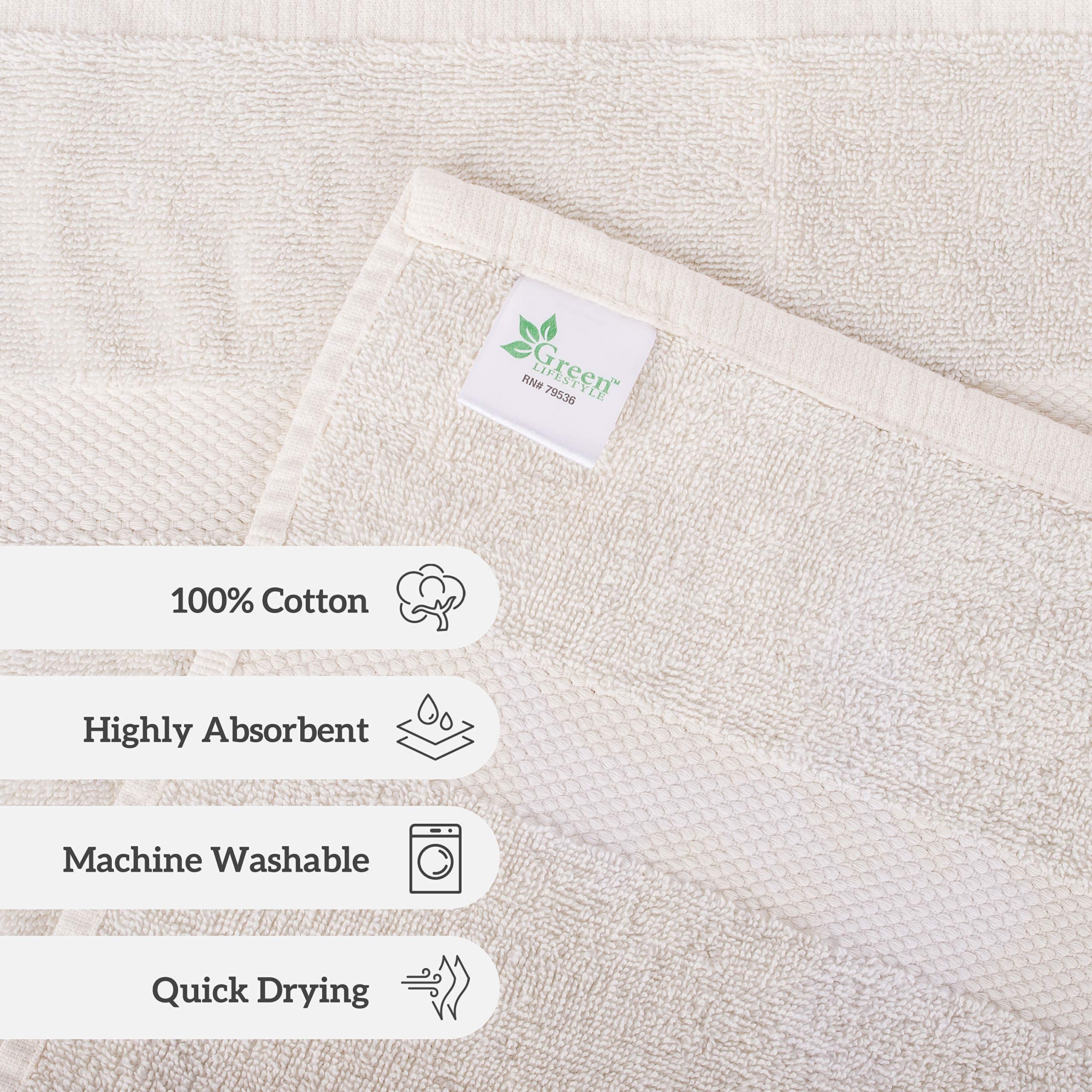 Premium Soft Cotton Towels for Pool, Spa & Gym - Ultra Absorbent, Quick Dry, Lightweight Bath Towels (22
