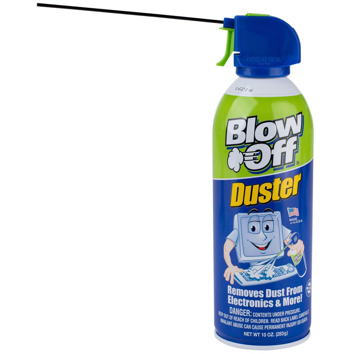 10 oz Compressed Air Duster Can - Powerful Cleaning Tool for Electronics, Keyboards & PC Components - Disposable Dust Blower for Home & Office Use