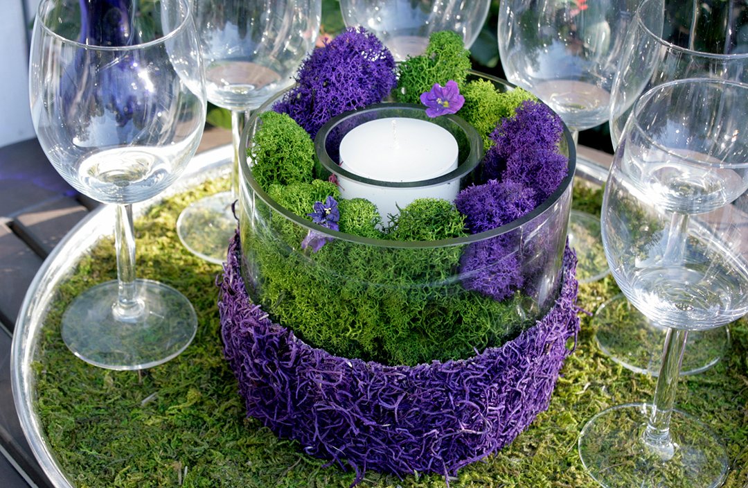 SuperMoss Premium Decorative Purple Moss - 3 lb Bulk Case for Floral Arrangements, Terrariums & Home Decor | Natural Craft Moss for DIY Projects, Wedding Centerpieces & Garden Landscaping