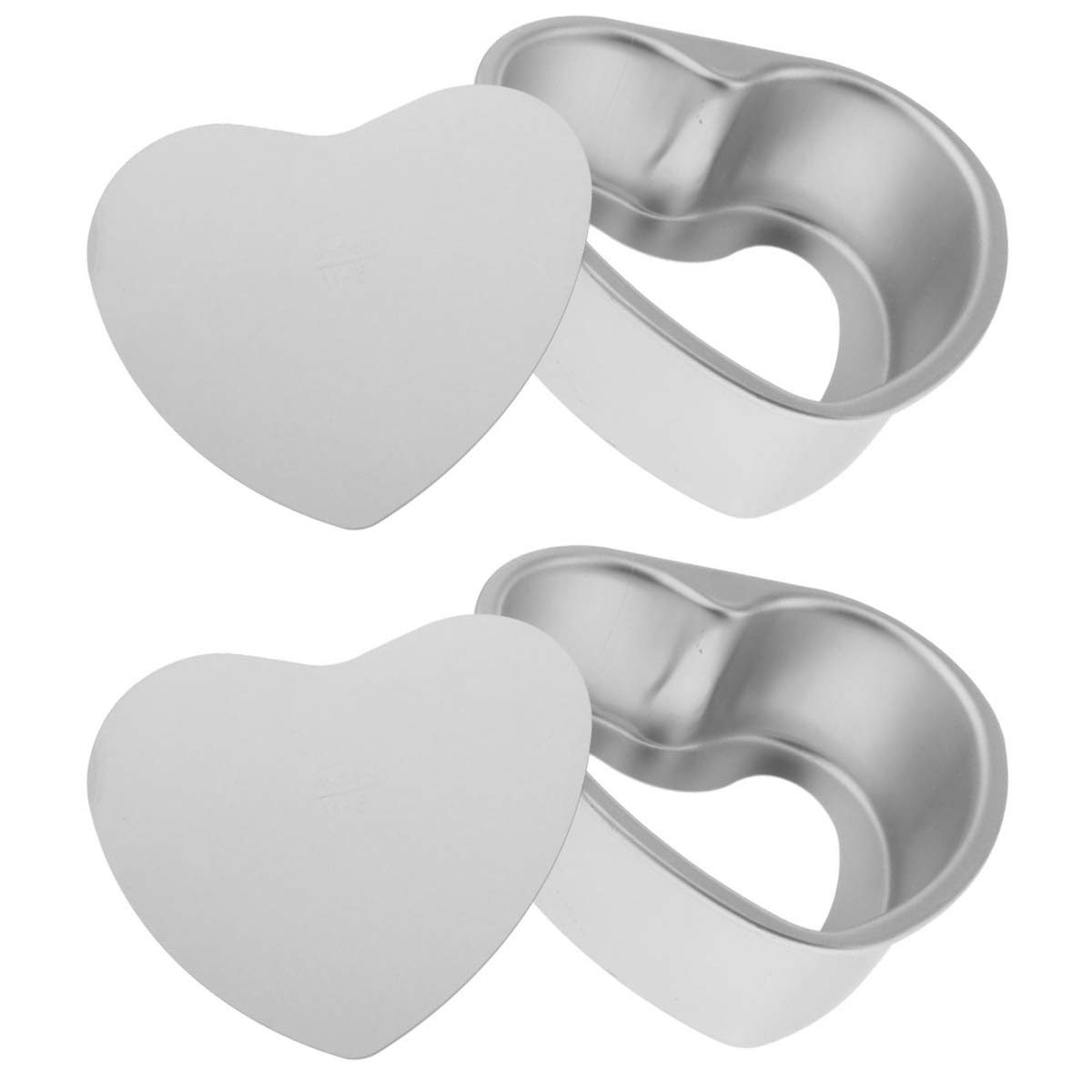 FRIGIIRE 6-Inch Deep Heart Cake Pan with Removable Bottom - 2-Piece Aluminum Push Pan Set for Cheesecake, Chiffon & Baking | Perfect for Valentine's Day, Anniversaries & Romantic Desserts