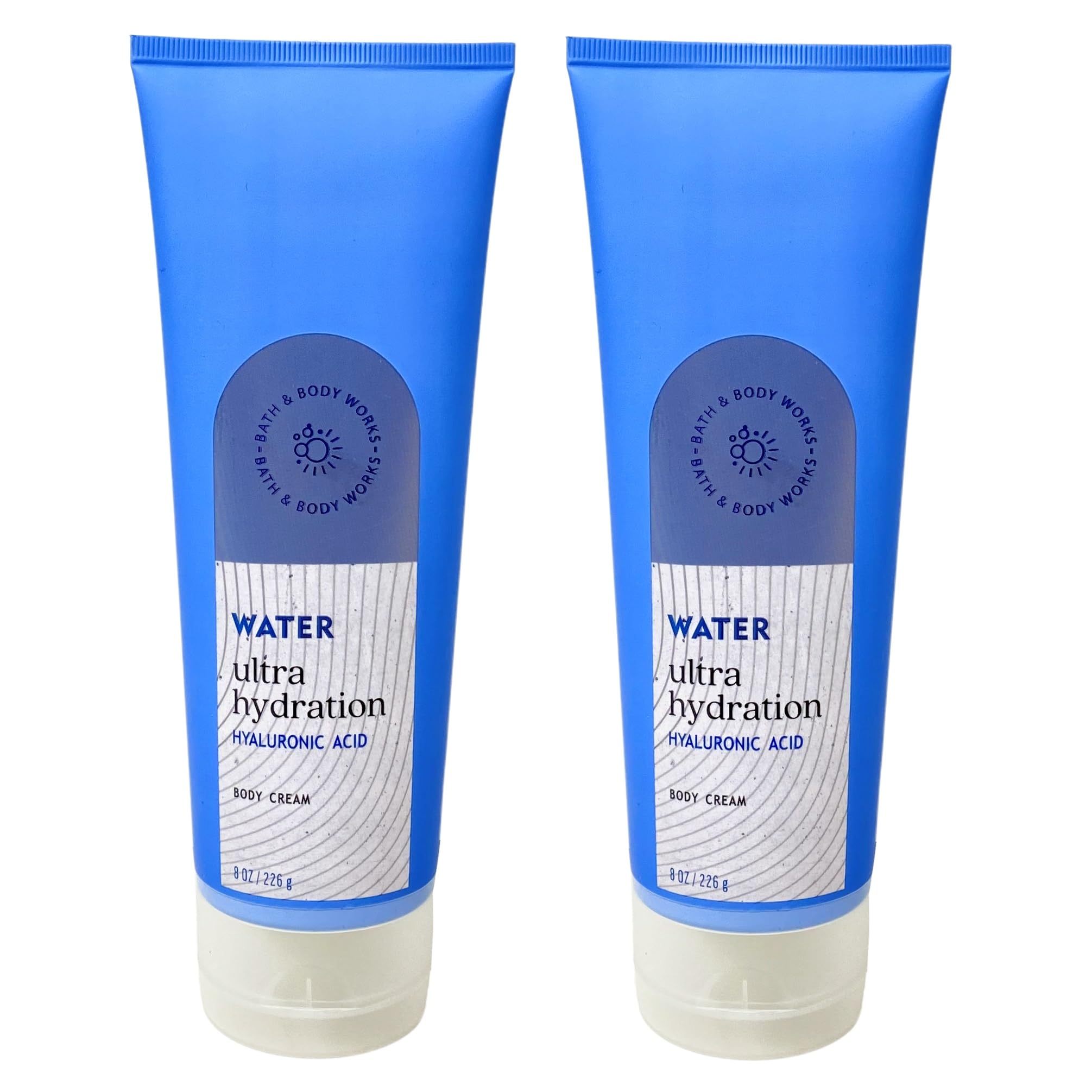 Aromatherapy Ultra Hydration Body Cream by Bath & Body Works - Moisturizing Lotion for Dry Skin, 8 oz (226g) Each, Full Size, Blue - Perfect for Daily Skincare Routine & Spa Relaxation at Home